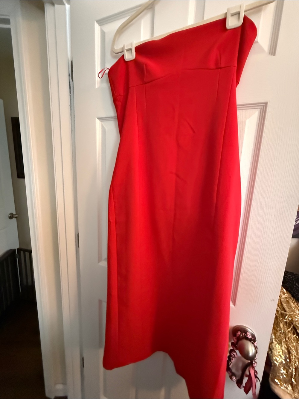 Zara Strapless Red Women’s Dress